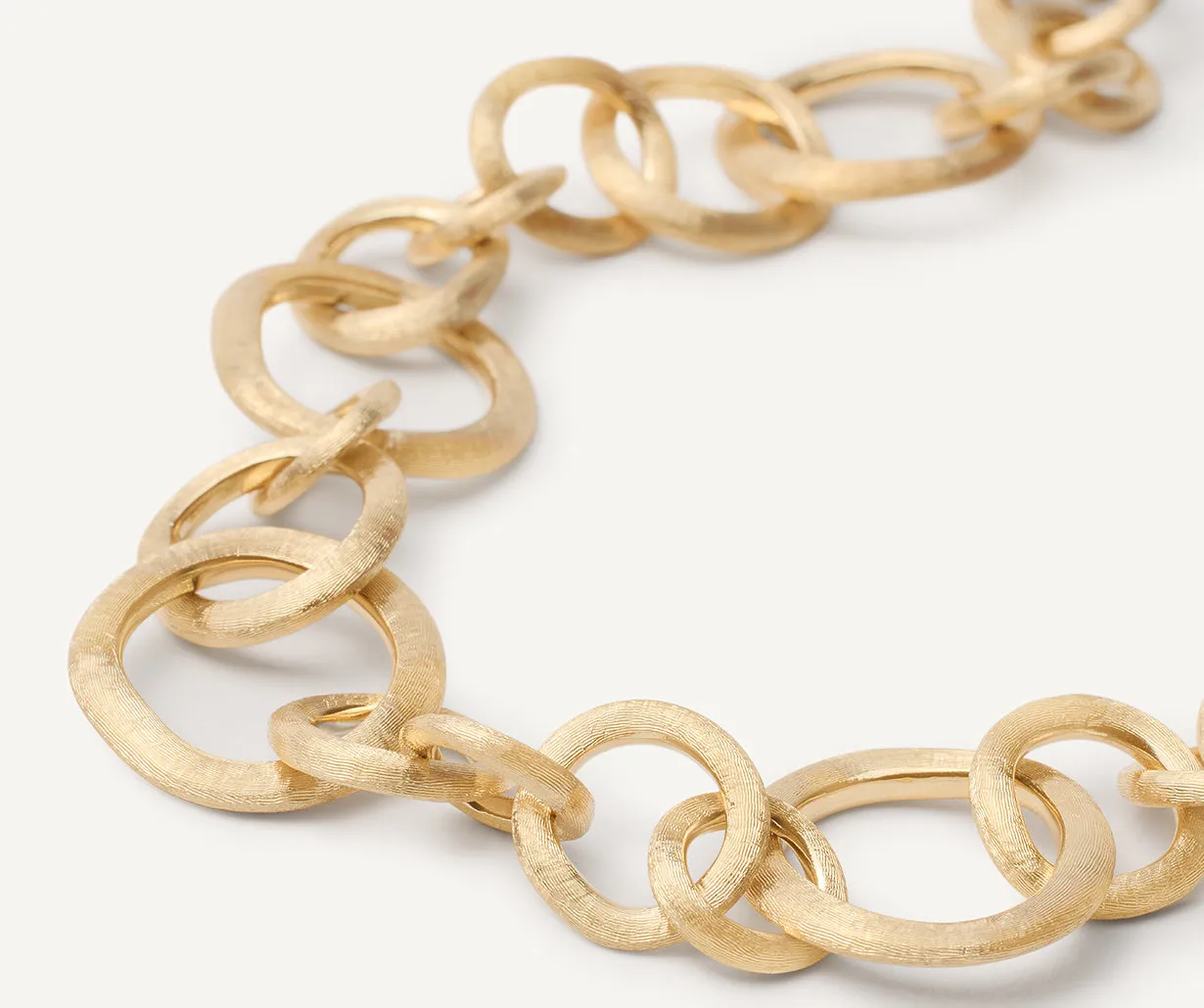 18K Yellow Gold Link Collar Necklace