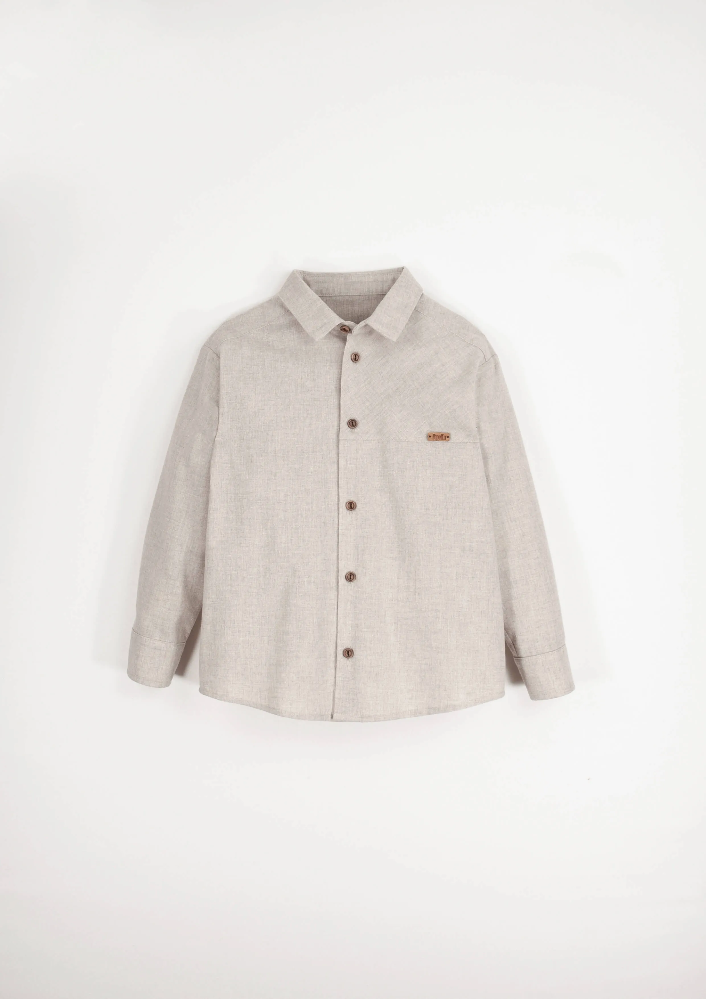 20.5-SAND SHIRT W/COLLAR