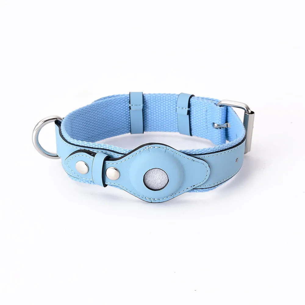 Airtag Pet Collar Tracker Protective Cover Leather Collar