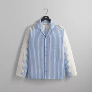 &Kin Lace Combo Adonis Camp Collar Shirt - Cast