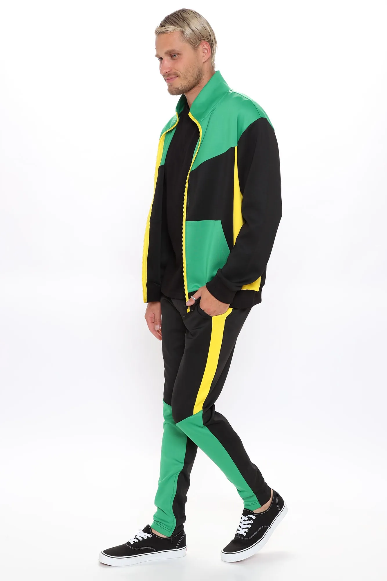 Arlo Track Pant - Green/combo