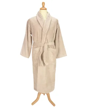 ARTG® Bath robe with shawl collar | Sand