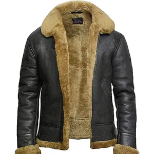 Aviator RAF B3 Bomber Men's Faux Fur Jacket