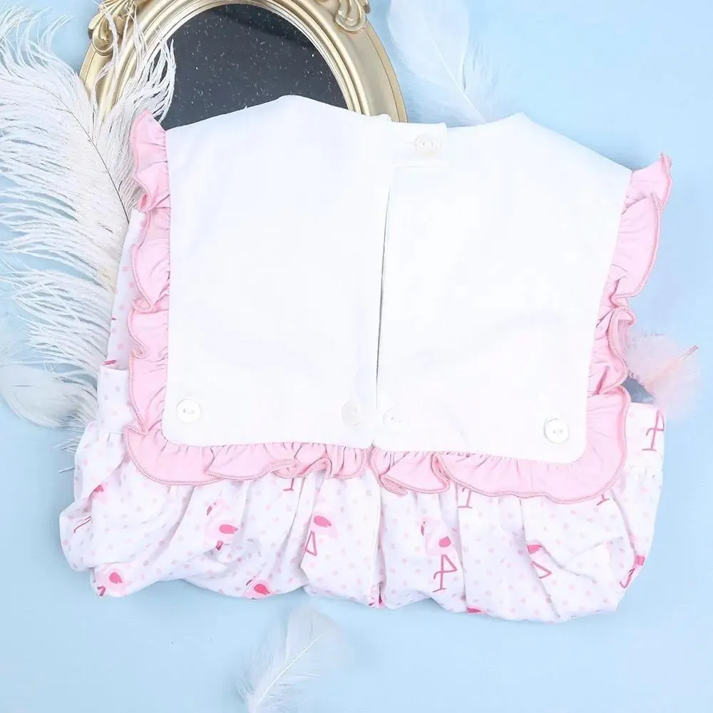 Babeeni Flamingo embroidery baby dress