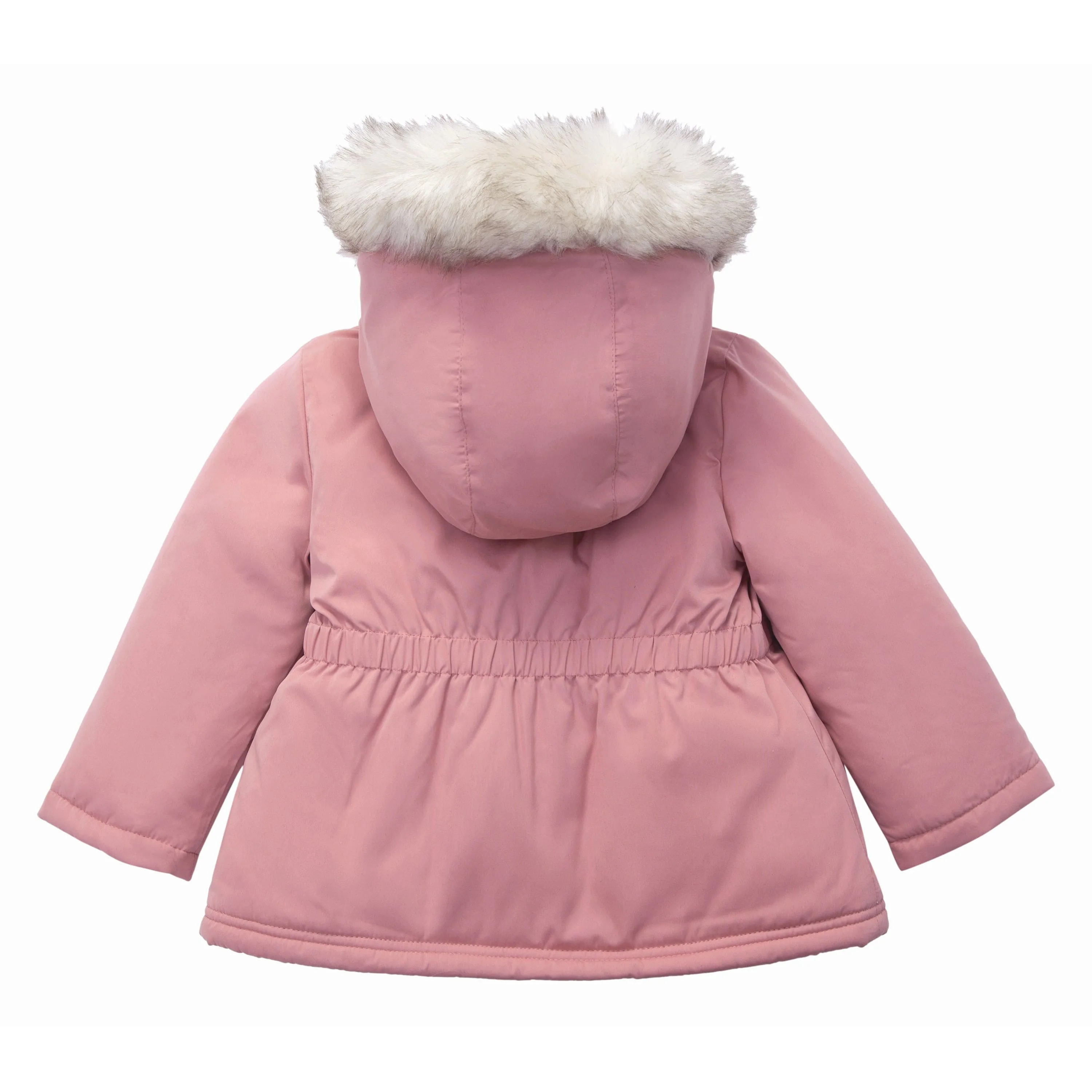 Baby Toddler Girls' Water-Resistant Puffer Jacket Sherpa Fleece Lined Parka Coat (6-24M, 2T-4T)