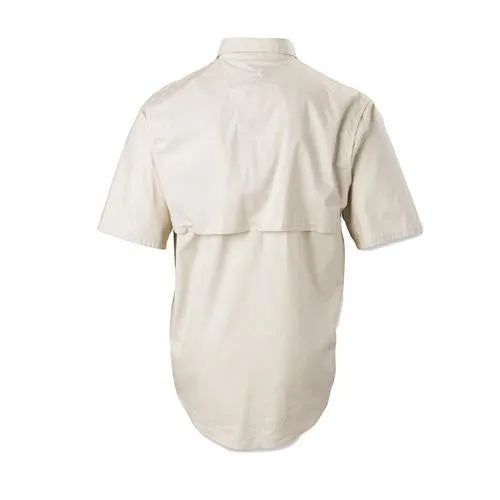 Badger Creek Short Sleeve Woven Shooting Shirt - Sand, Small