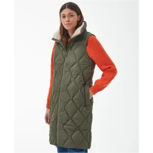 Barbour Samphire Gilet In Deep Olive 0133