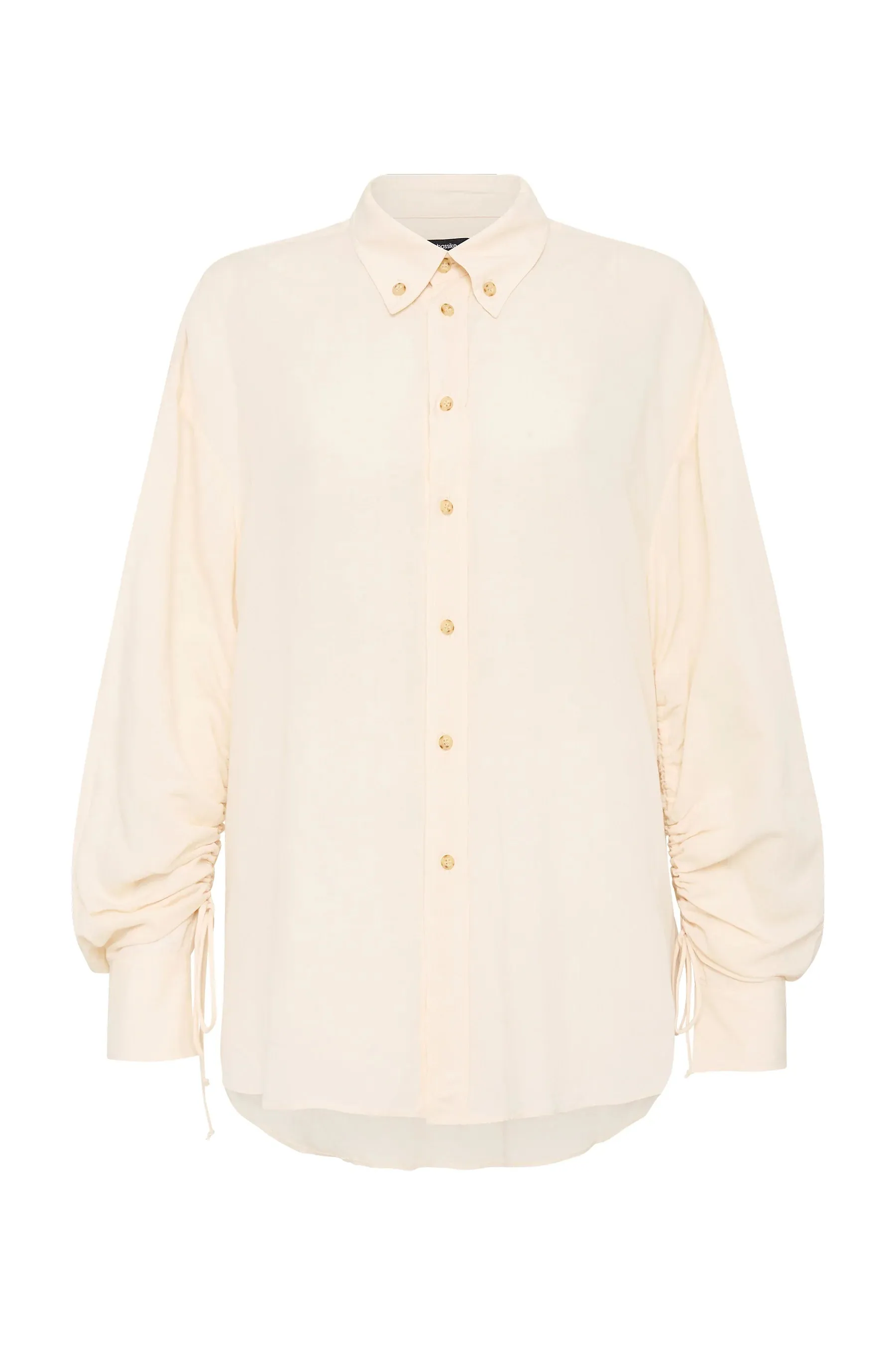 Bassike Viscose Linen Weekend Shirt - Sand