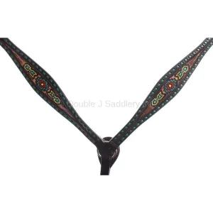 BC535 - Painted Southwest Design Breast Collar