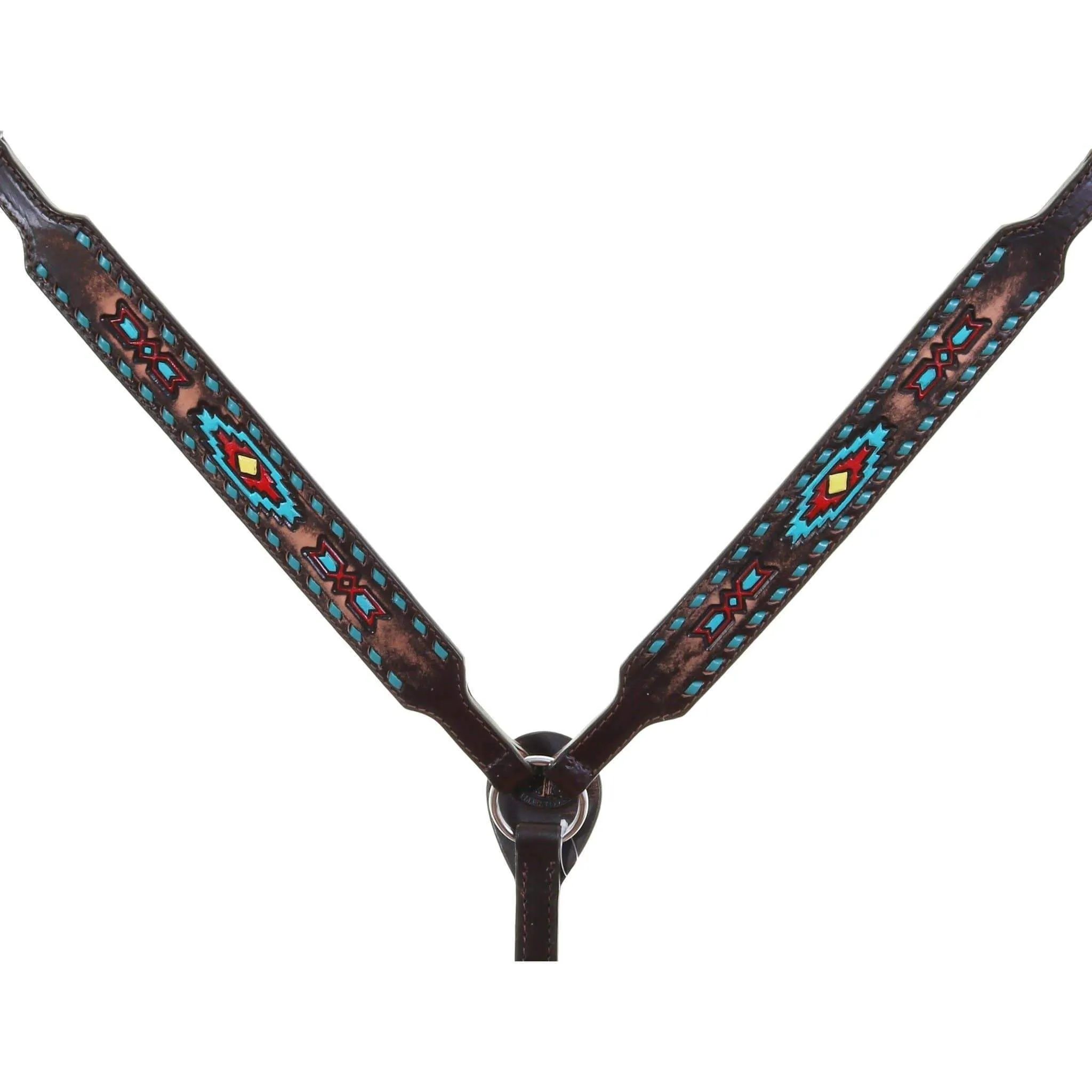 BC667A - Painted Southwest Design Breast Collar