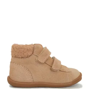 Beberlis Sand Suede Fur Velcro Sneaker