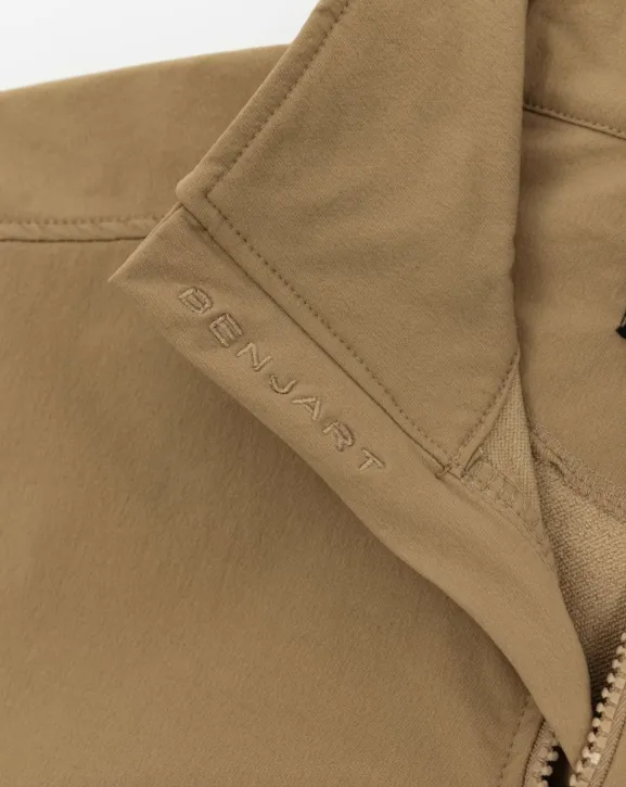 Benjart Nylon Quarter Zip - Sand