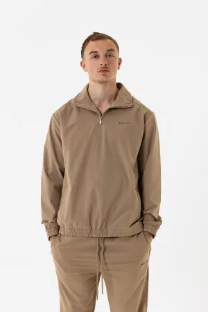 Benjart Nylon Quarter Zip - Sand