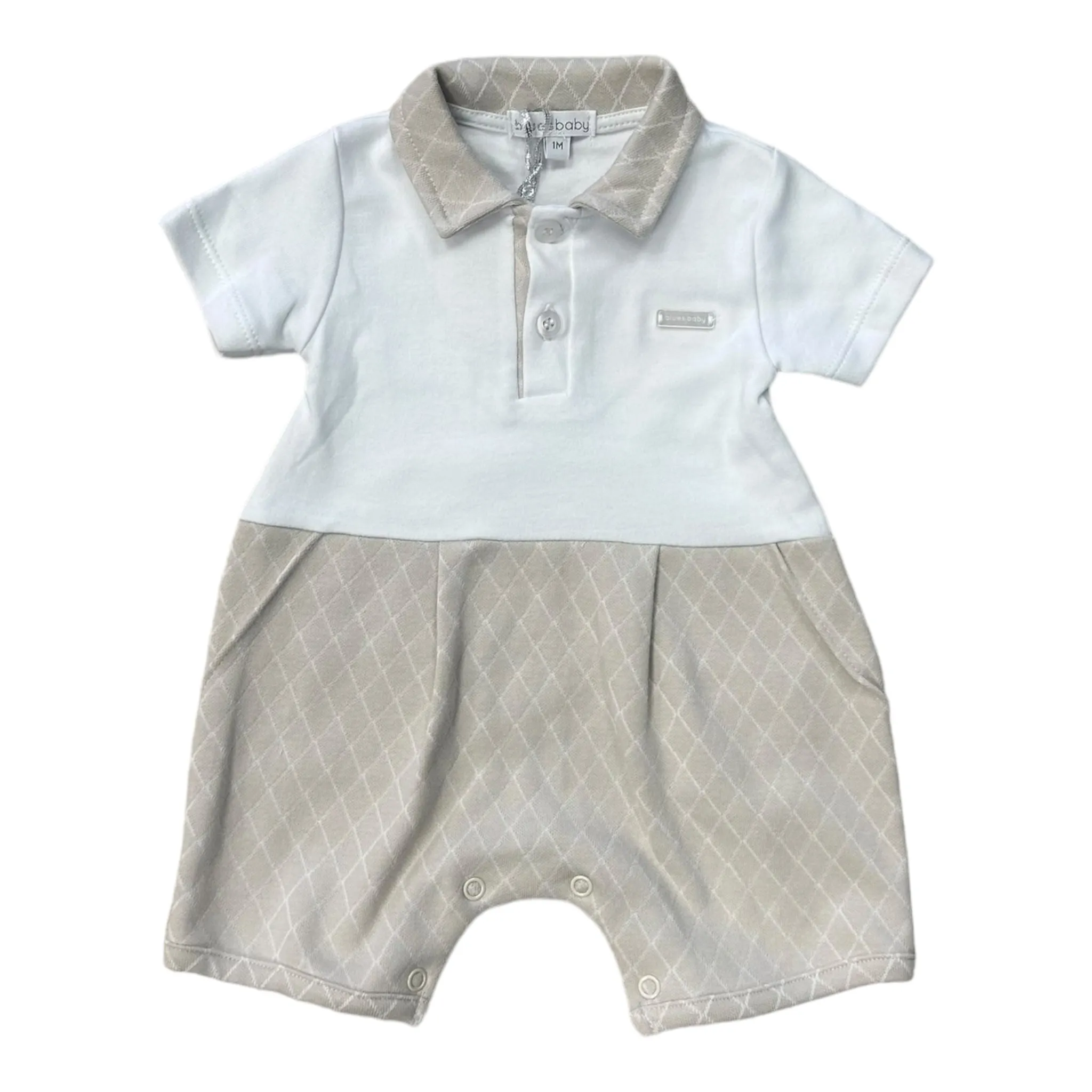 blues baby - Beige romper, BB1218