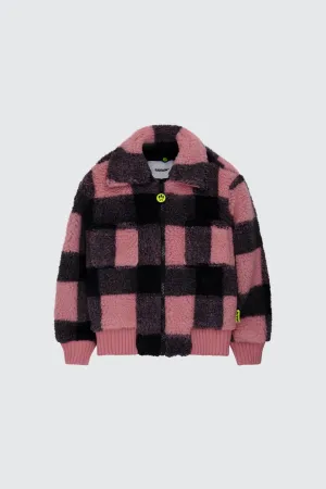 Boucle Plaid Parka