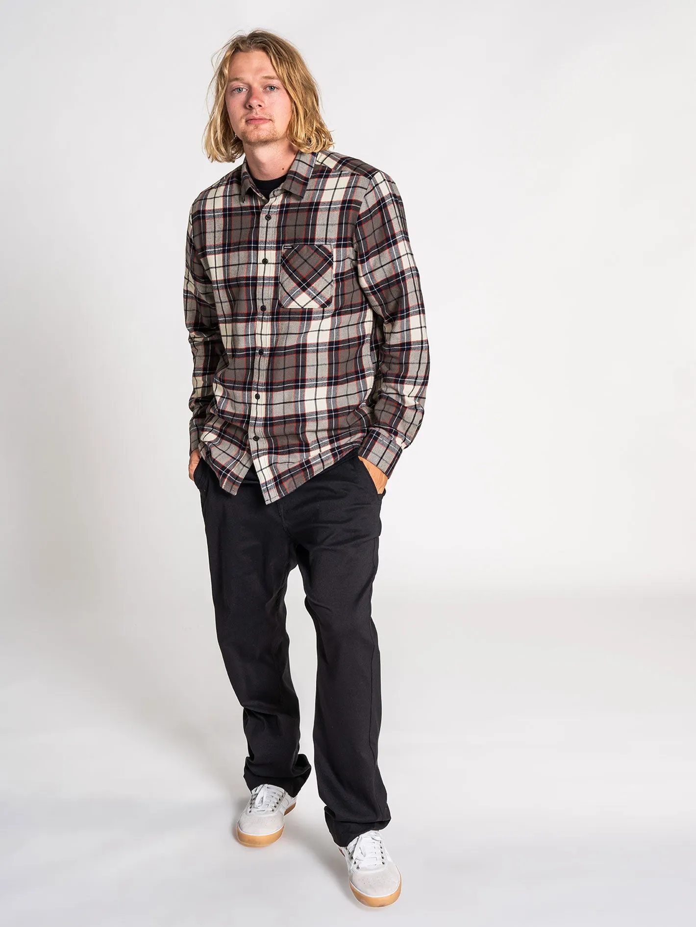 Caden Plaid Shirt - BLEACHED SAND