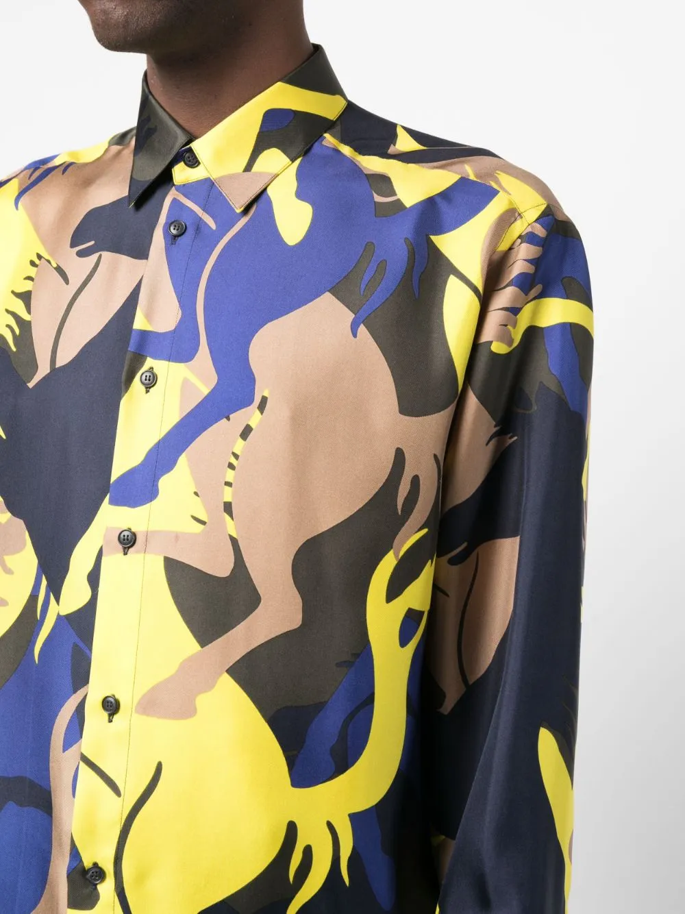 Camouflage Logo-Print Shirt