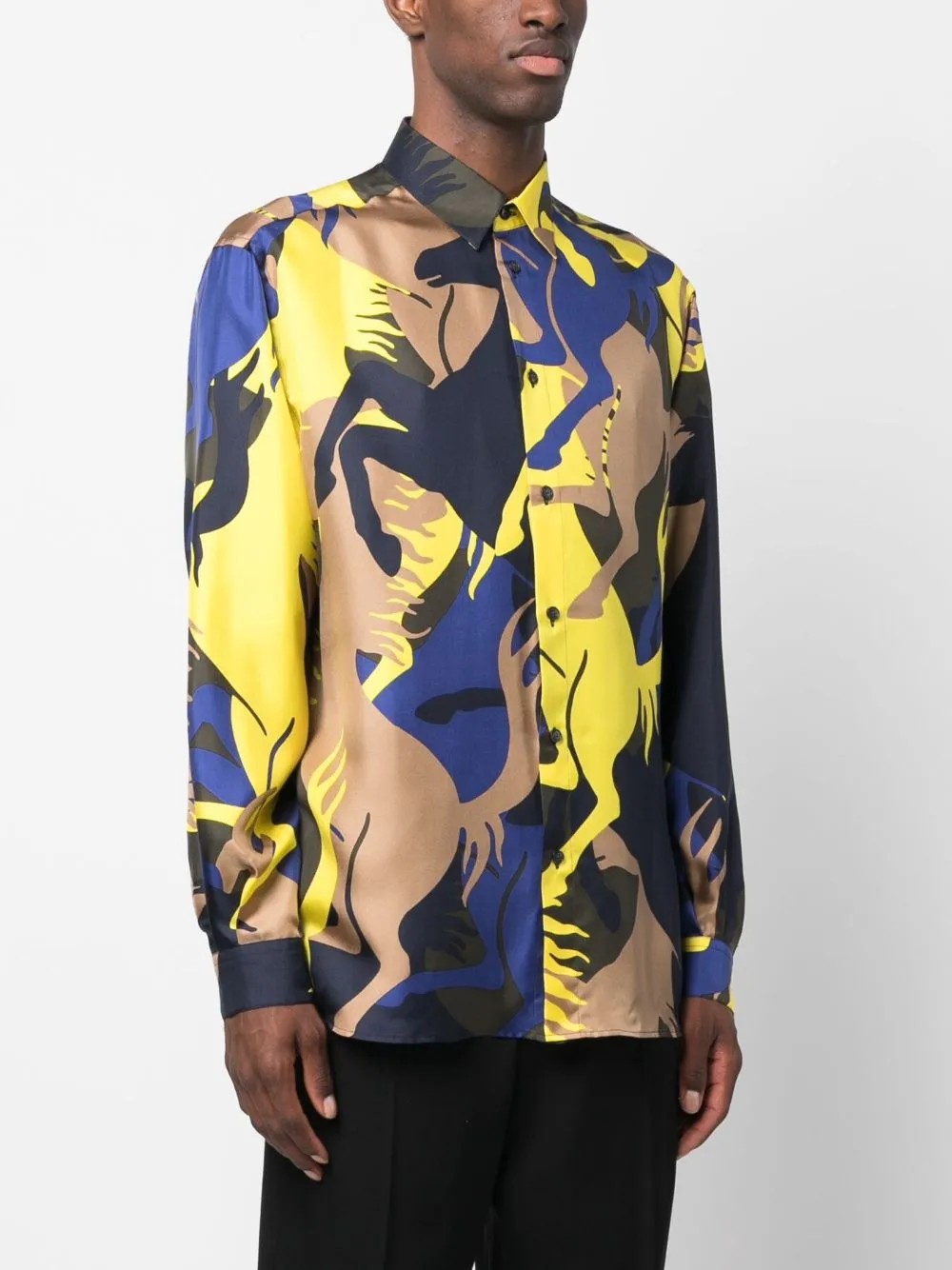 Camouflage Logo-Print Shirt