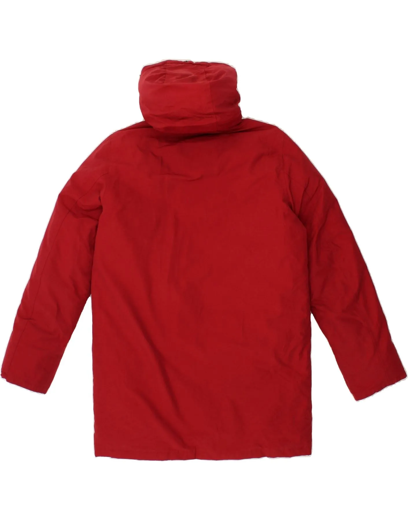 CHAMPION Boys Hooded Padded Coat 13-14 Years XL Red Polyester