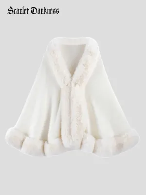 Christmas Limited Edition Women Fur Collar Cardigan