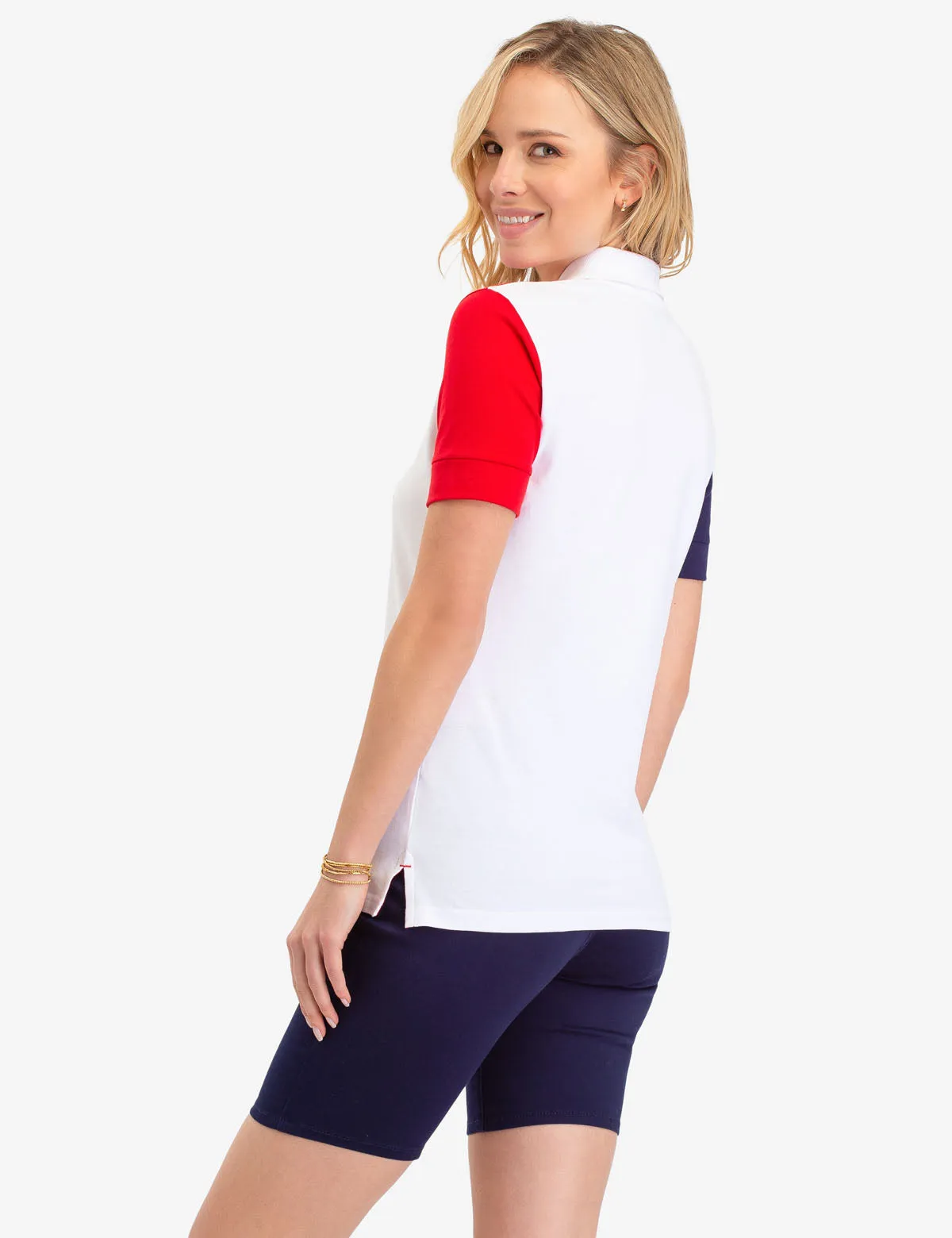 COLORBLOCK USPA CIRCLE LOGO POLO SHIRT