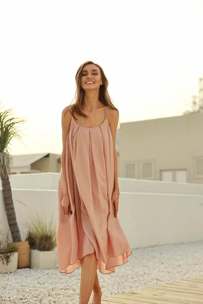 Comfy Pleated A-Line Dress