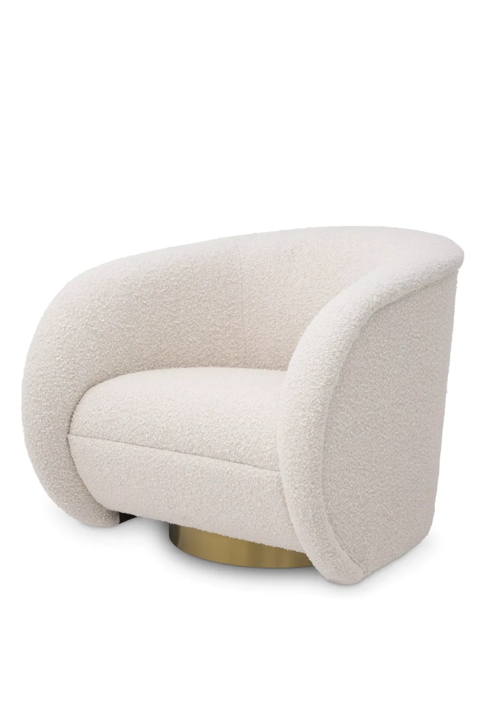 Cream Bouclé  Swivel Chair | Eichholtz Cristo