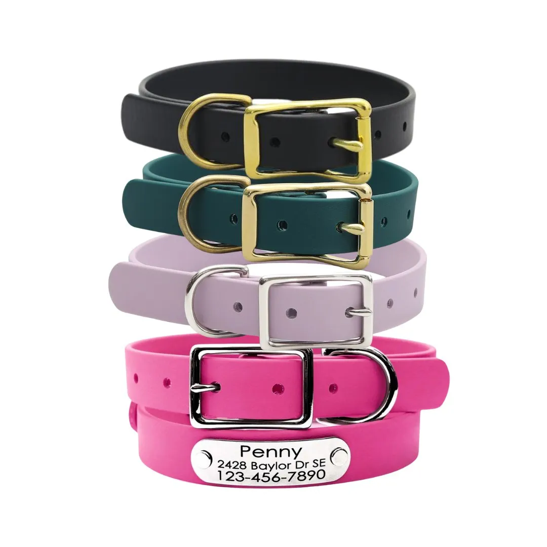 Customize Your Own Biothane Buckle Waterproof Pet Collar