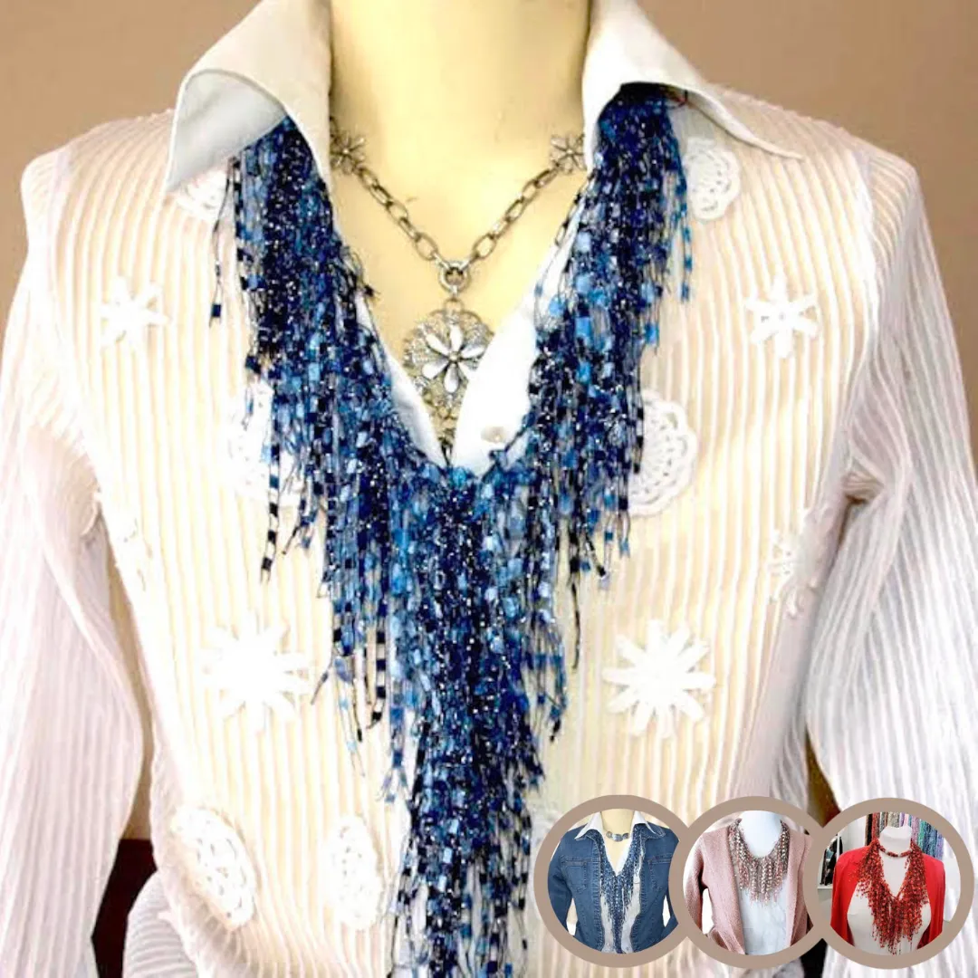 Denim Necklace Scarf