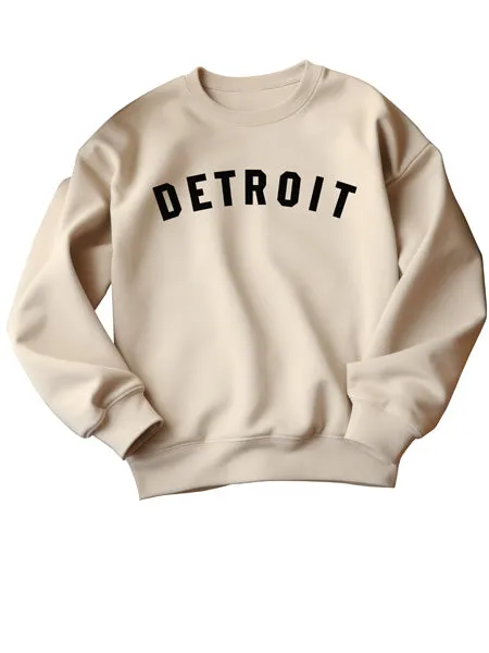 Detroit Classic Unisex Sweatshirt - Black / Sand