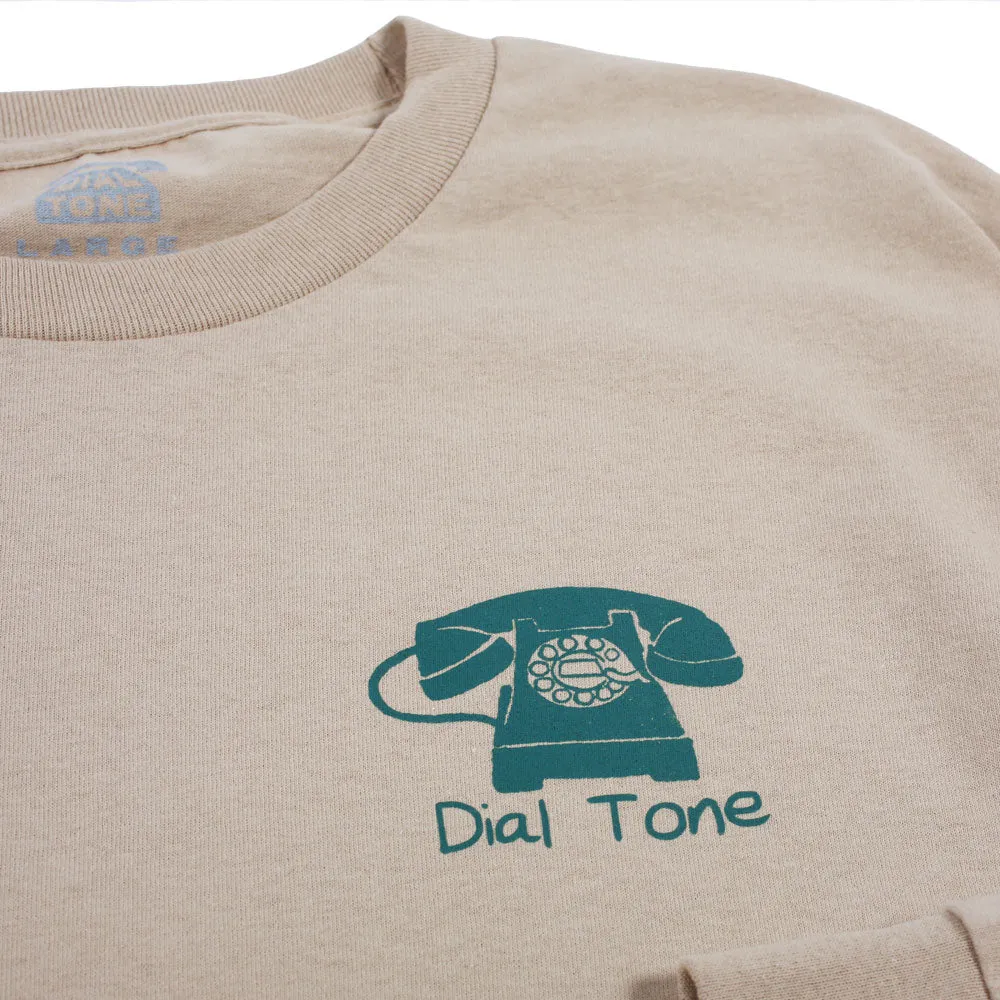 Dial Tone Wheel Co STAY CONNECTED Longsleeve Tee Sand