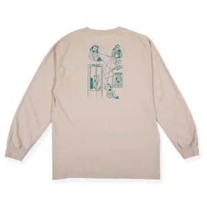 Dial Tone Wheel Co STAY CONNECTED Longsleeve Tee Sand