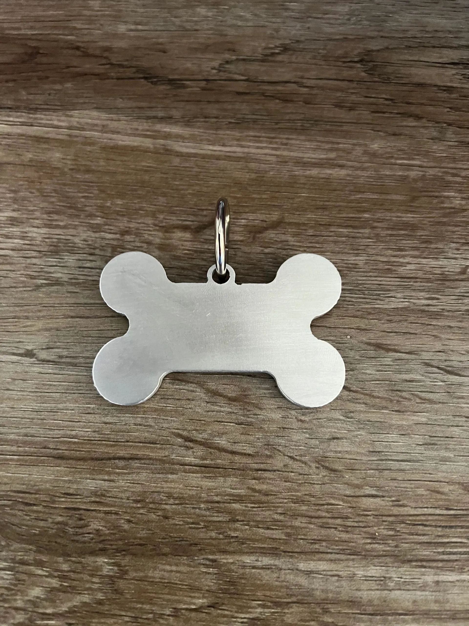 Dog Bone Shaped Aluminum Tag