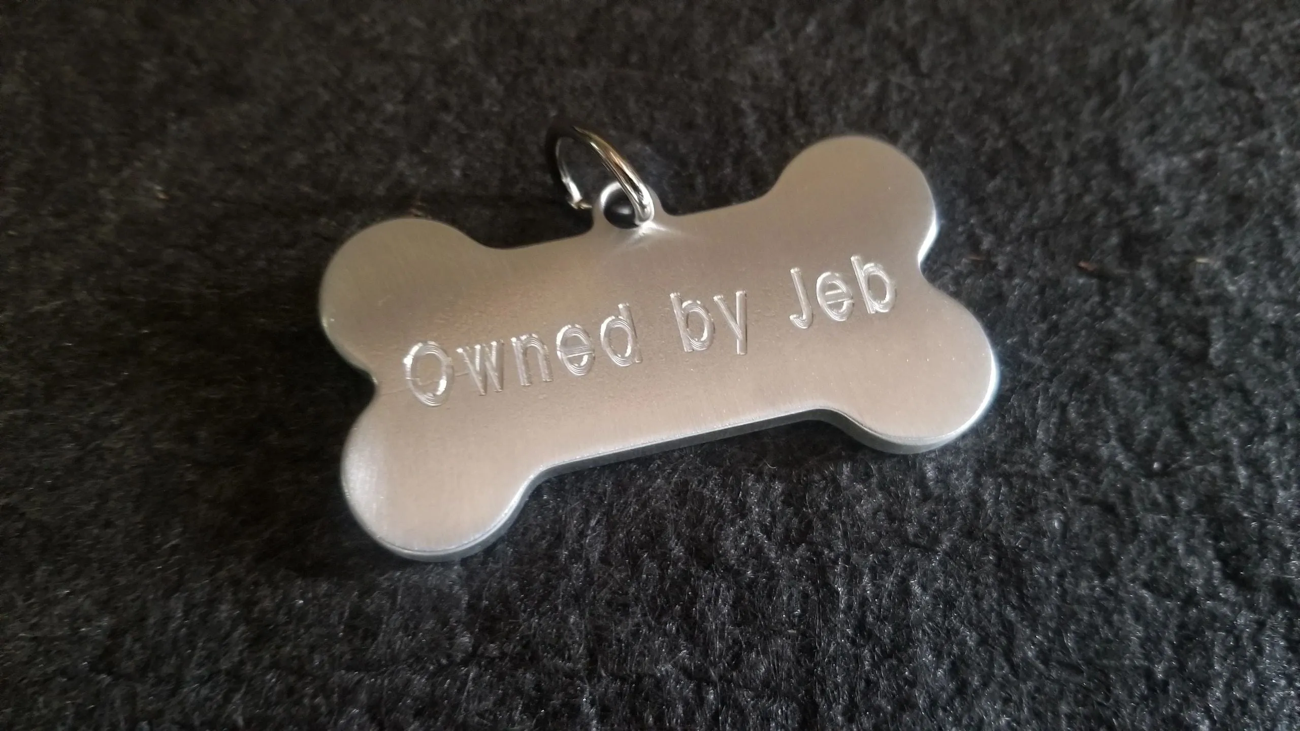 Dog Bone Shaped Aluminum Tag