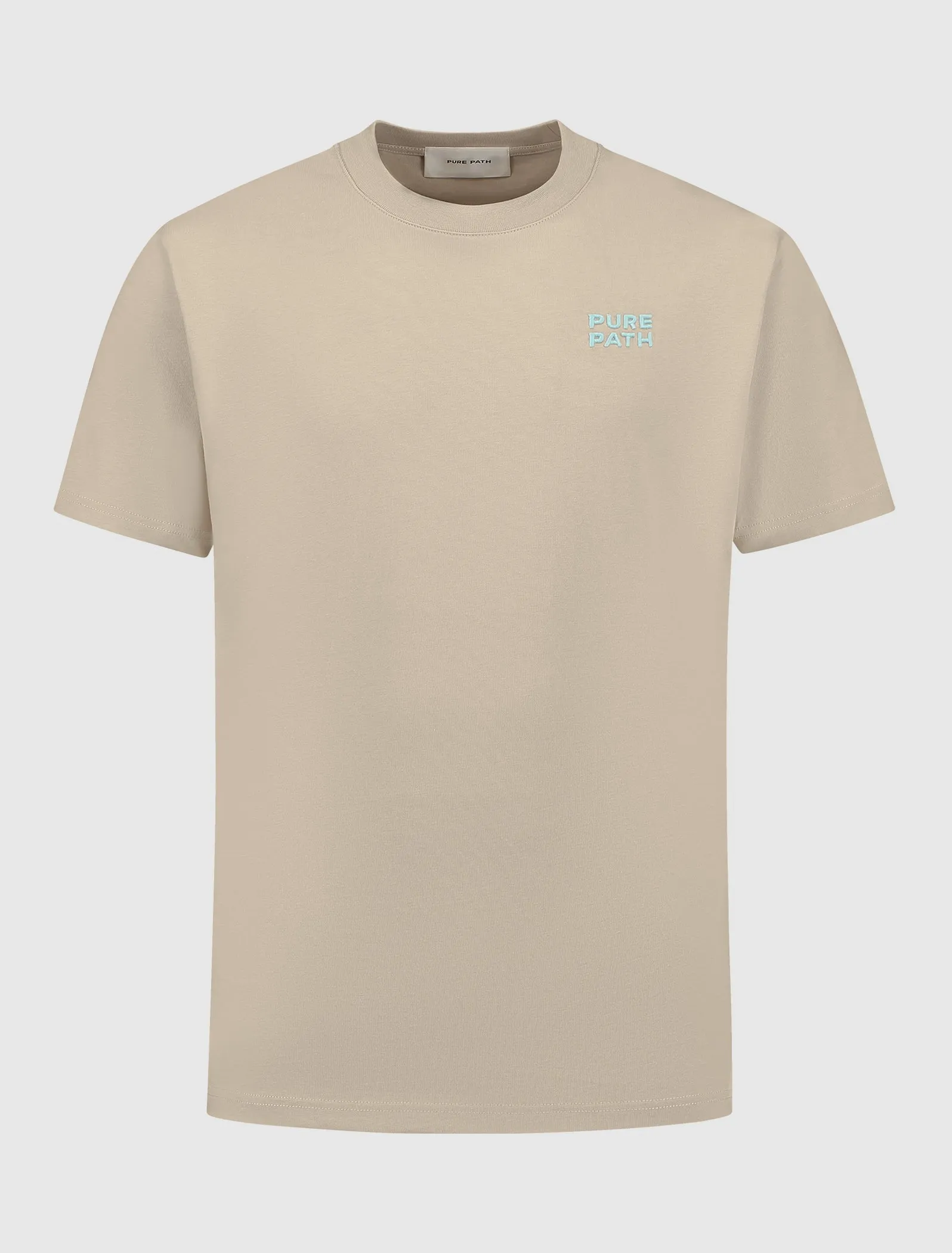 Embroidery Logo T-shirt | Sand