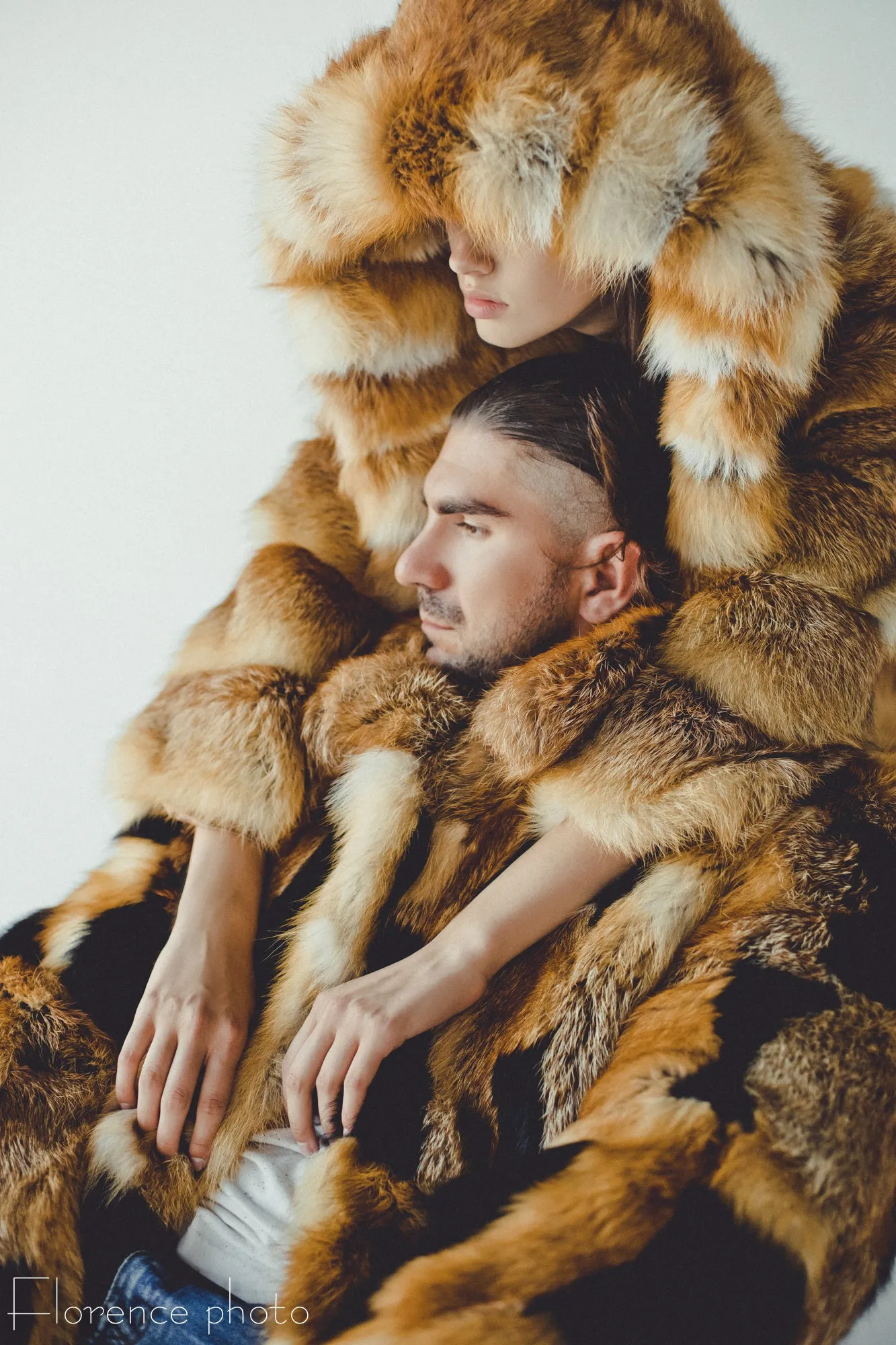 Fox Fur Jacket Patched