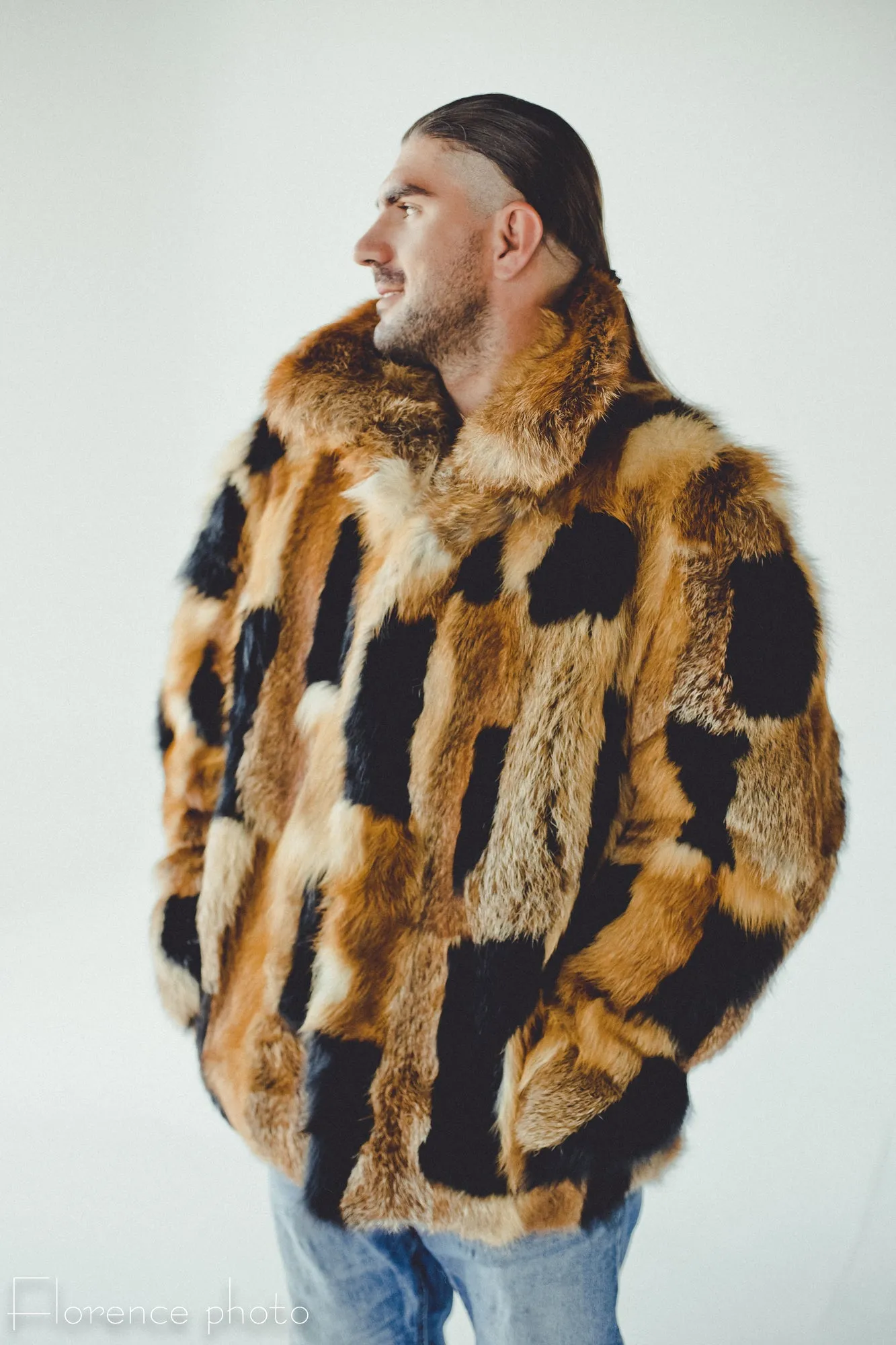 Fox Fur Jacket Patched