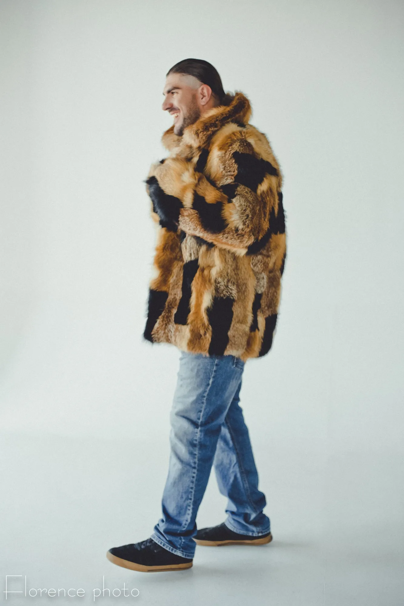 Fox Fur Jacket Patched