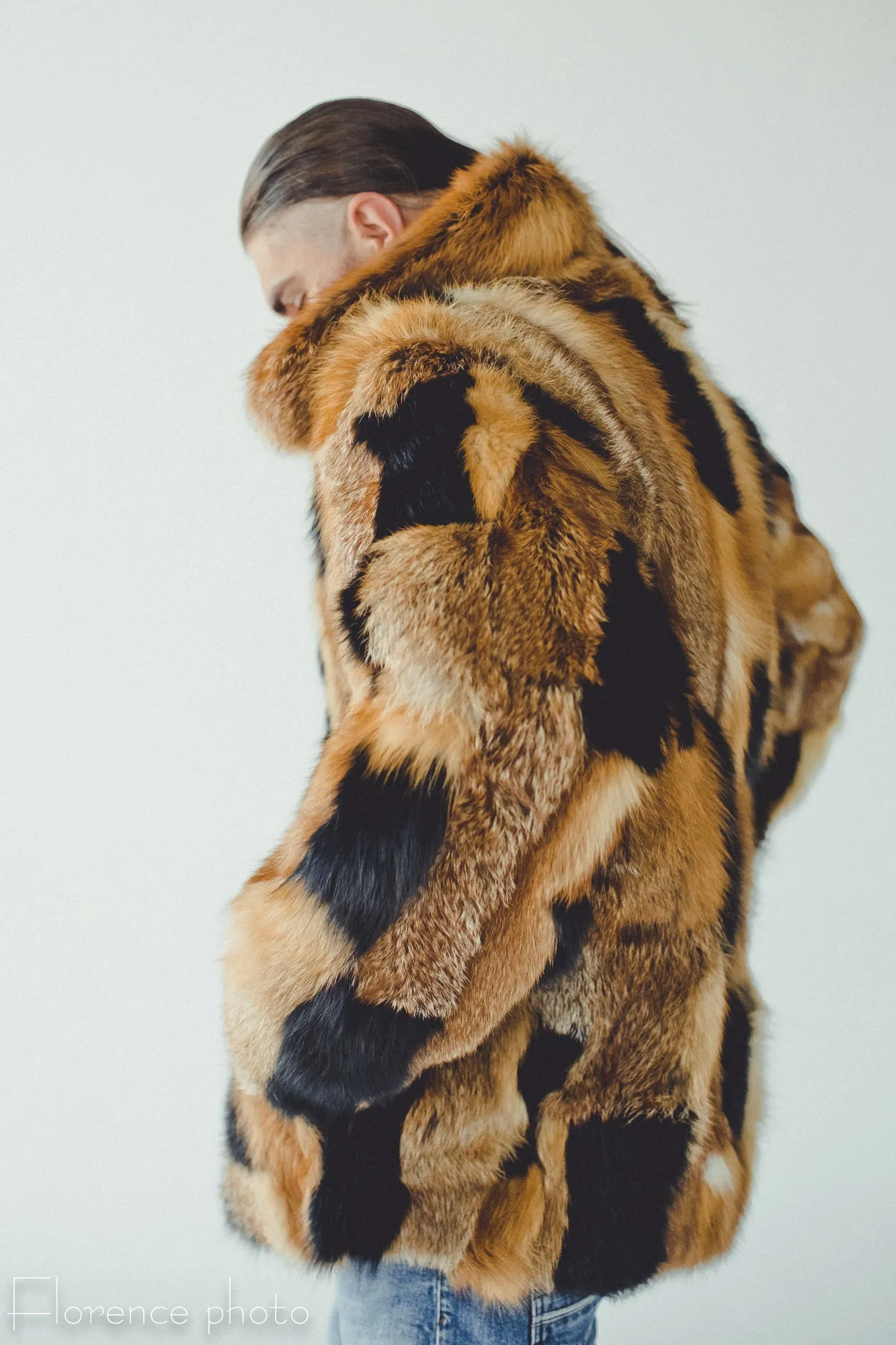 Fox Fur Jacket Patched