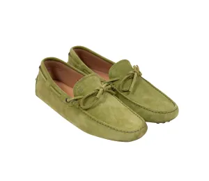 Gommino Suede Driving Loafers (Lime Green)