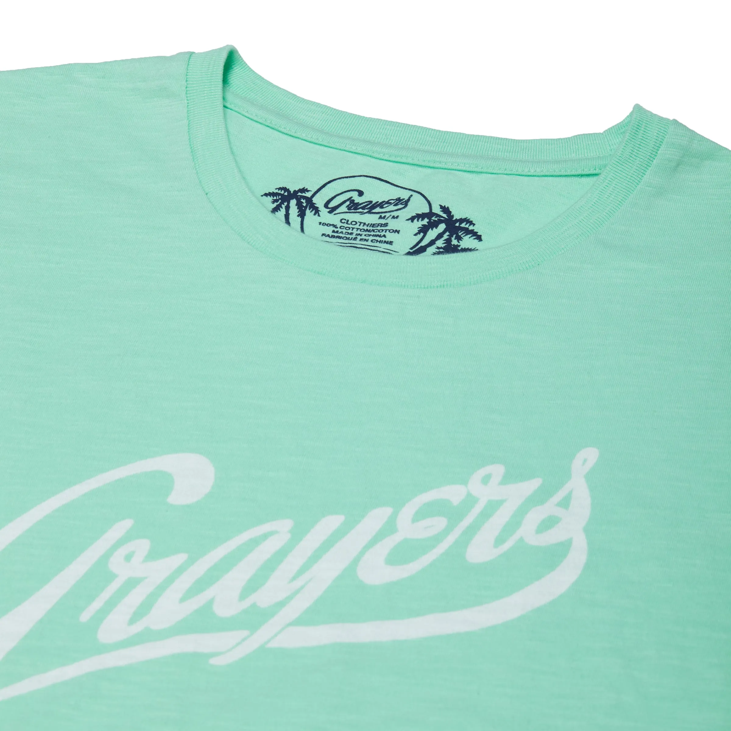 Grayers Print Tee - Seafoam