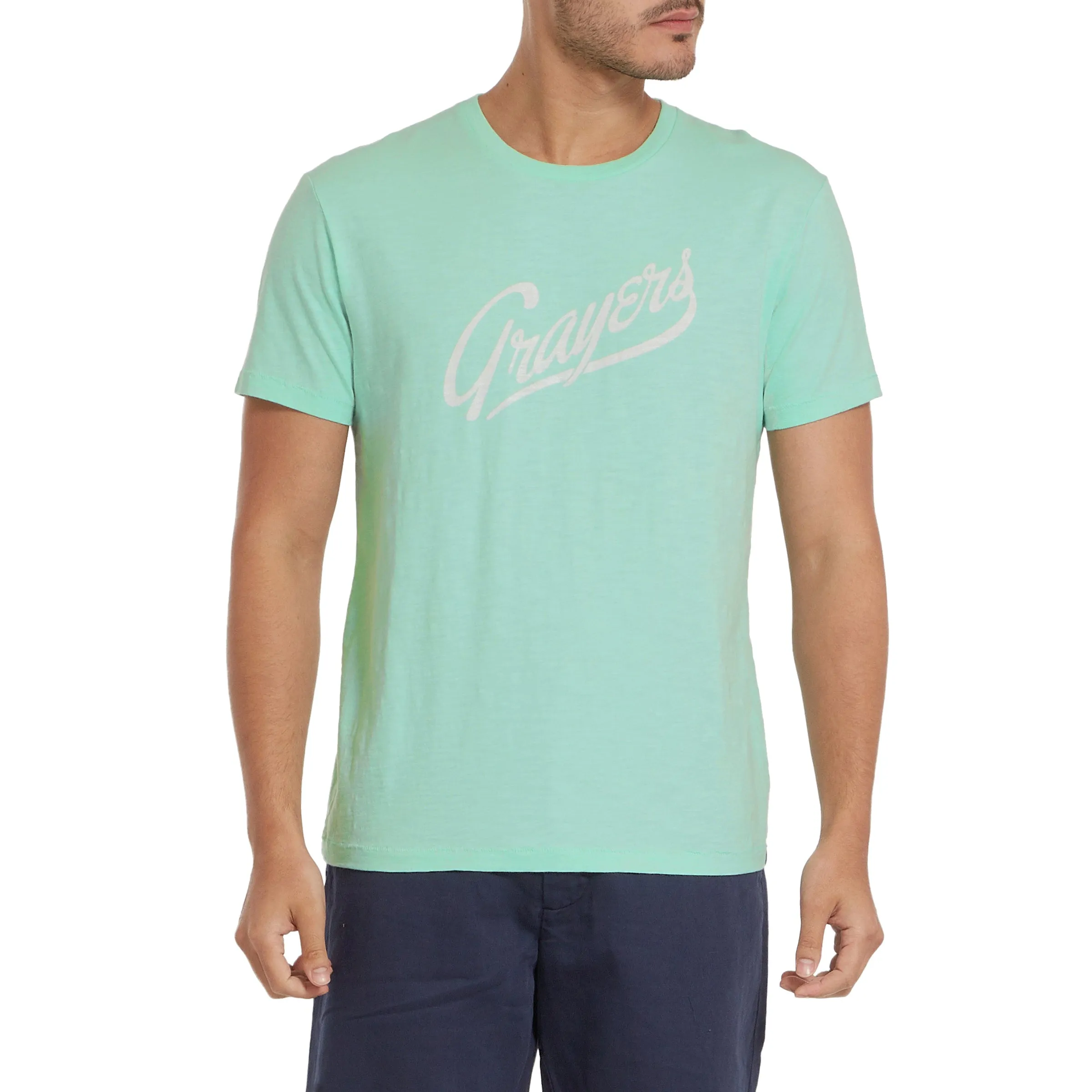 Grayers Print Tee - Seafoam