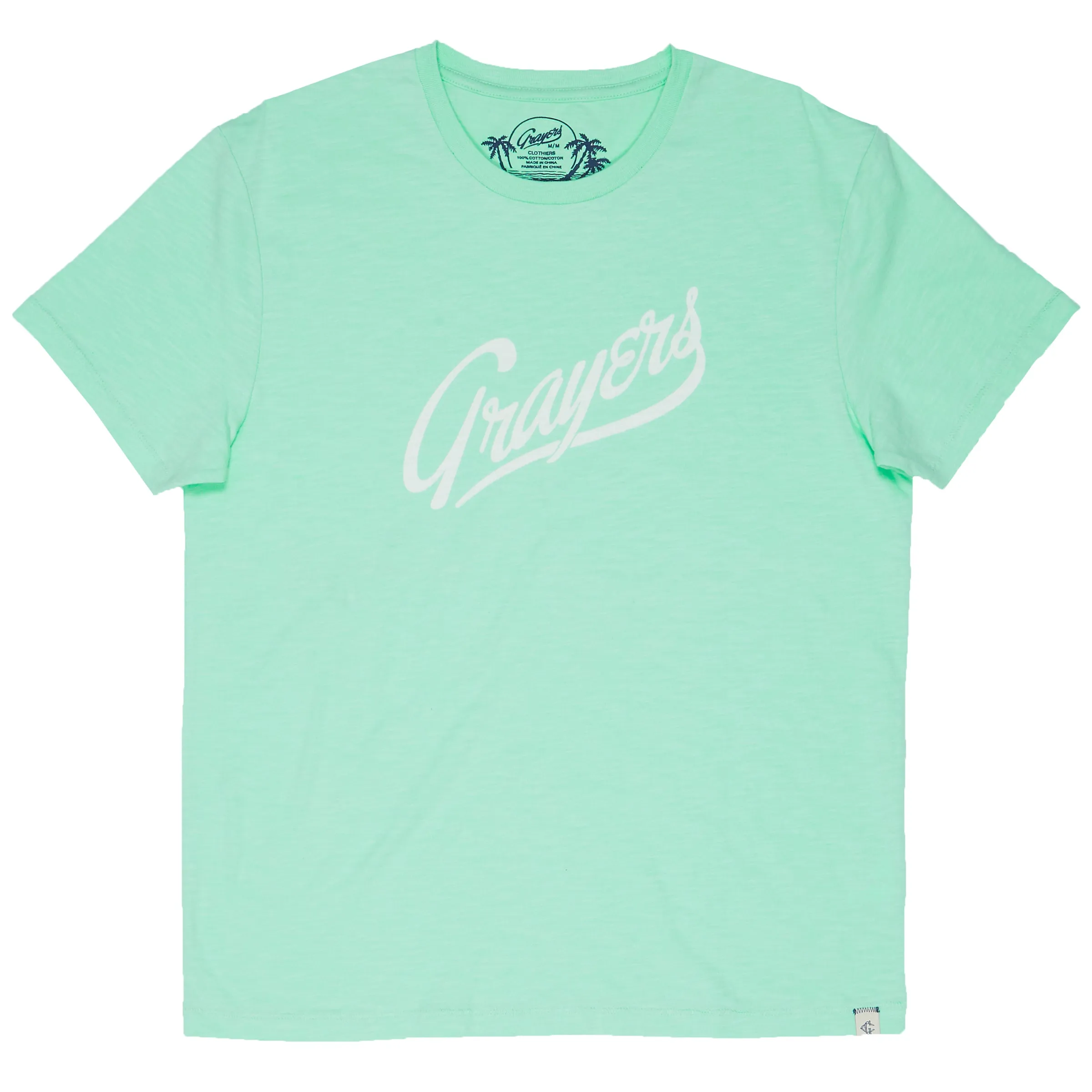 Grayers Print Tee - Seafoam