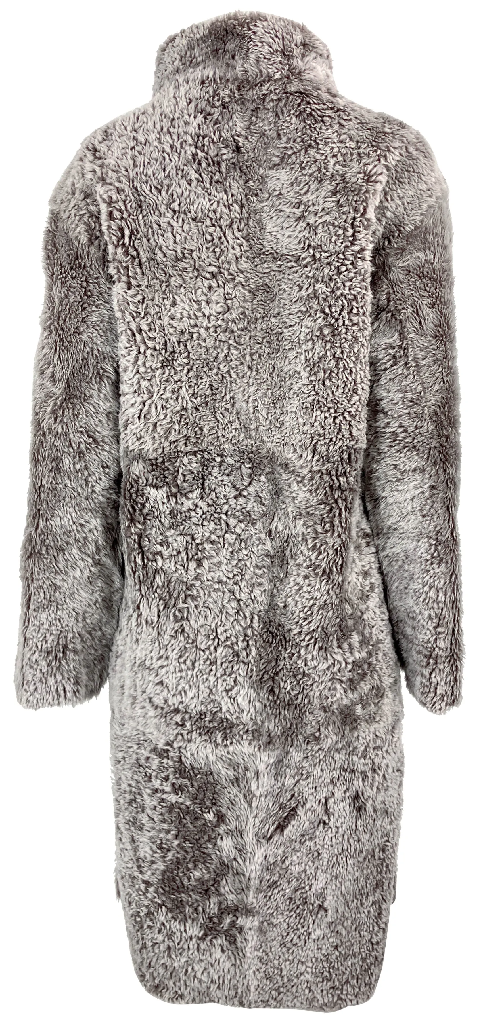 Grenn Pilot Reversible Fur Coat in Ash