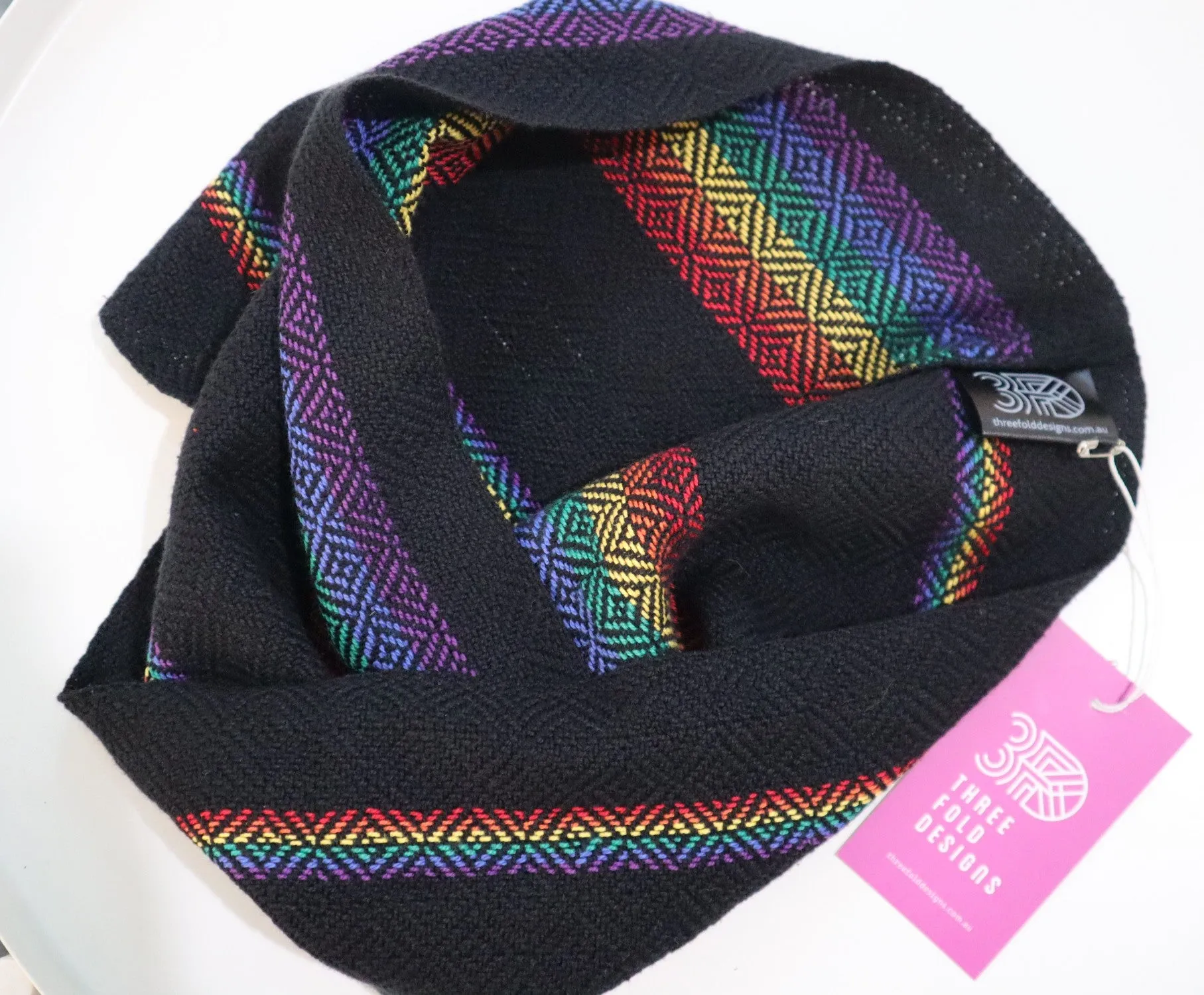 Handwoven Infinity Scarf - LGBTQIA  Cravat