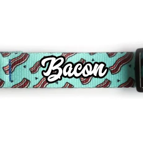 Ice Blue Bacon Dog Collar