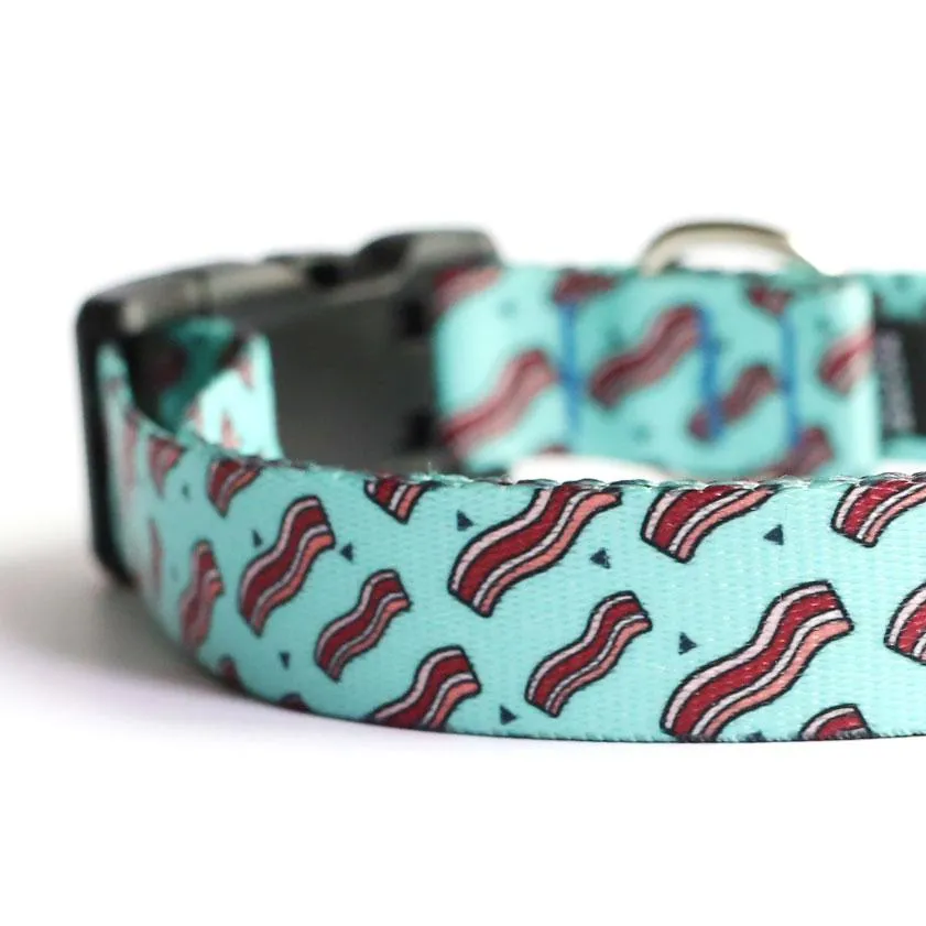 Ice Blue Bacon Dog Collar