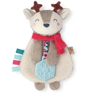 Itzy Lovey Holiday Reindeer Plush   Teether Toy