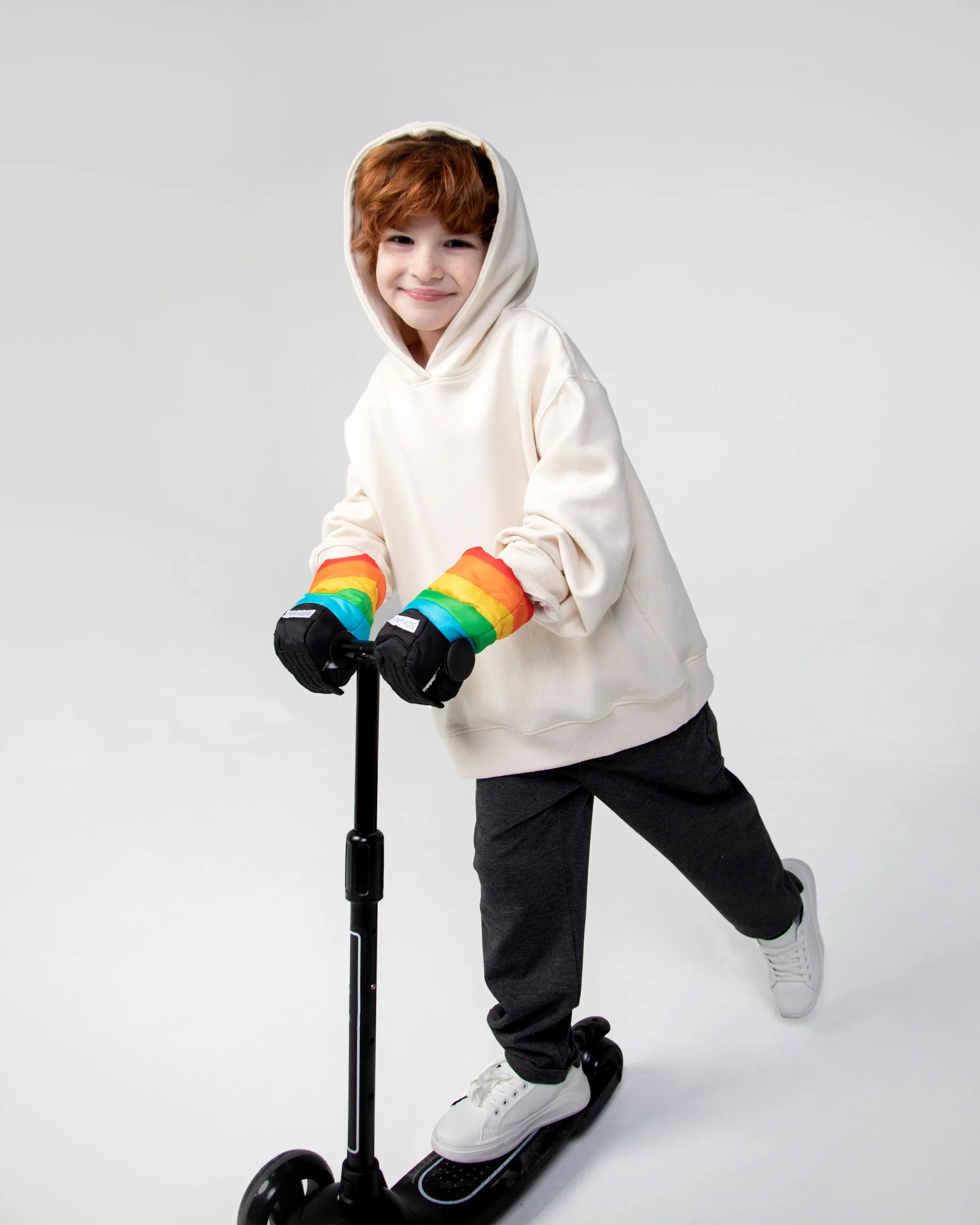 Kids Scooter Warmmuffs - Rainbow