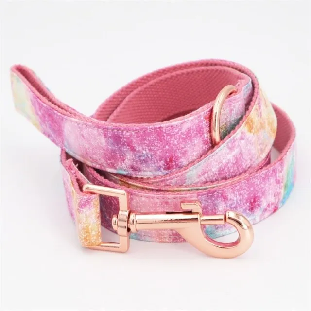 Latest Floral Dog Collar and Leash Set | Personalized Dog ID Collars